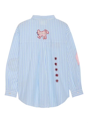 Pil skjorte Green Stripes Sissel Edelbo 